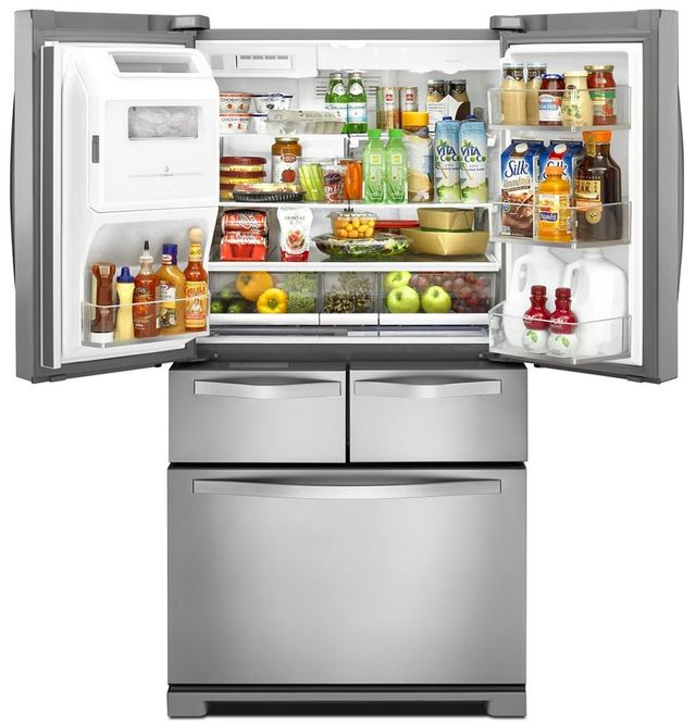 Whirlpool® 25.76 Cu. Ft Monochromatic Stainless Steel French Door Refrigerator 3