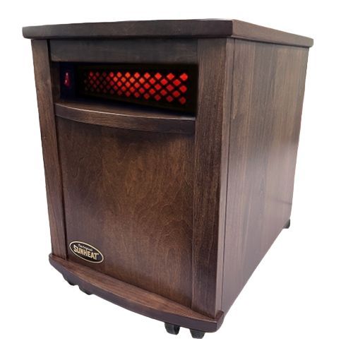 Sunheat® 13" Amish Hand Crafted Fireside Mocha Infrared Heater  