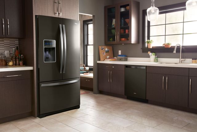Réfrigérateur à portes françaises de 36 po Whirlpool® de 26,8 pi³ - Acier inoxydable noir 10