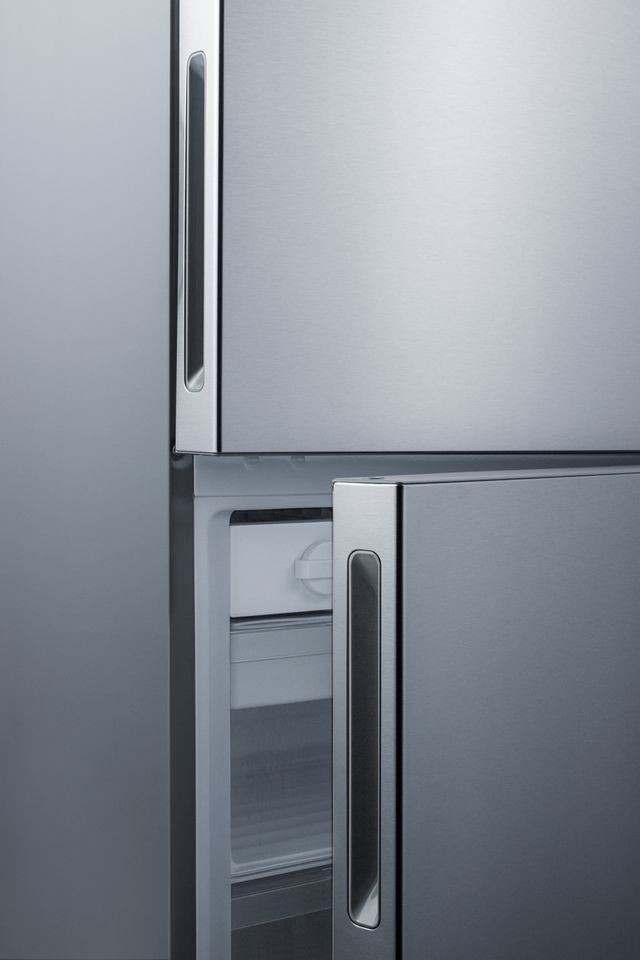 Summit® 14.8 Cu. Ft. Stainless Steel Counter Depth Bottom Freezer Refrigerator 3