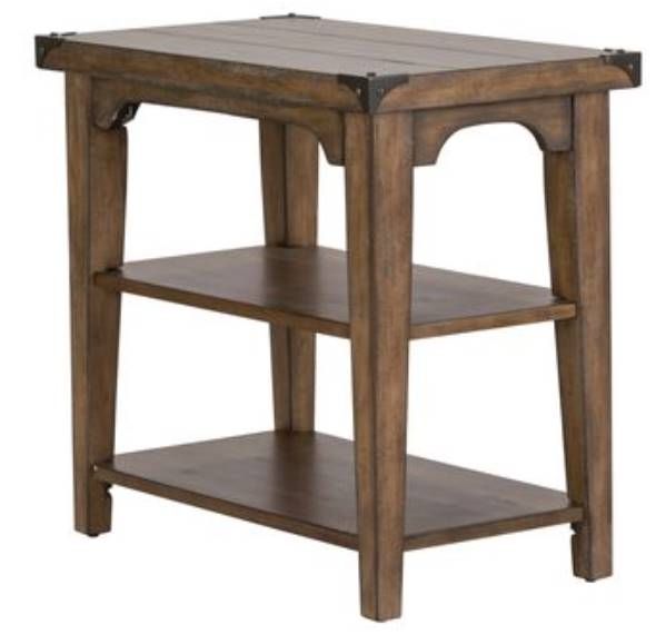 Liberty Aspen Skies Weathered Brown Chair Side Table 2