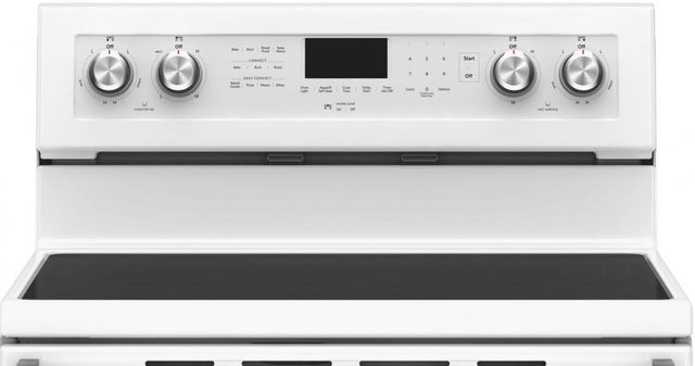 KitchenAid® 30" White Free Standing Electric Double Oven Range 1
