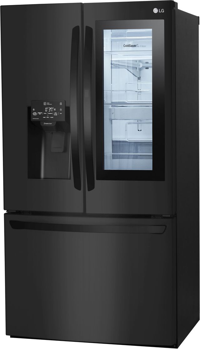LG 27.50 Cu. Ft. Matte Black Stainless Steel French Door Refrigerator 6