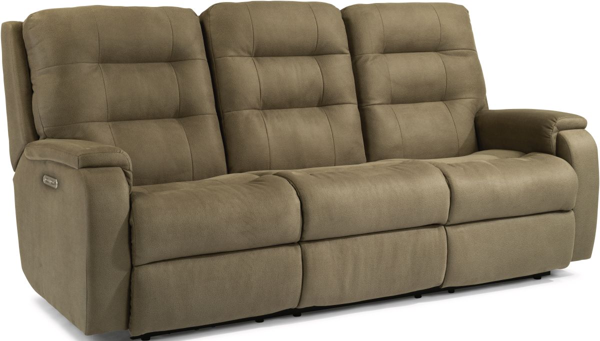 Flexsteel® Arlo Power Reclining Sofa with Power Headrests