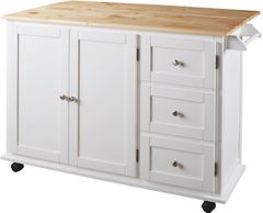 Signature Design by Ashley® Withurst White/Light Brown Kitchen Cart