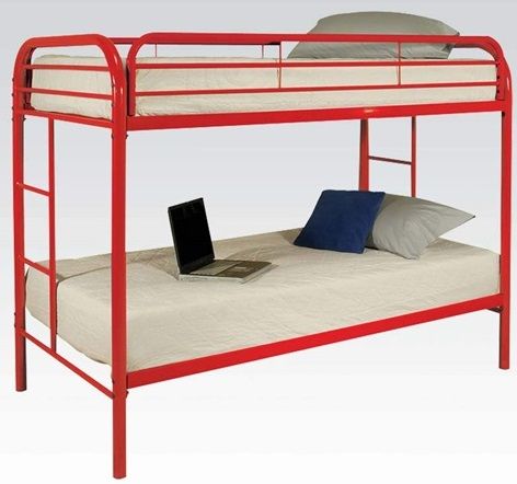 ACME Furniture Thomas Red Twin Bunk Bed