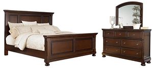 Millennium® by Ashley Porter 3-Piece Rustic Brown Queen Panel Bed Set
