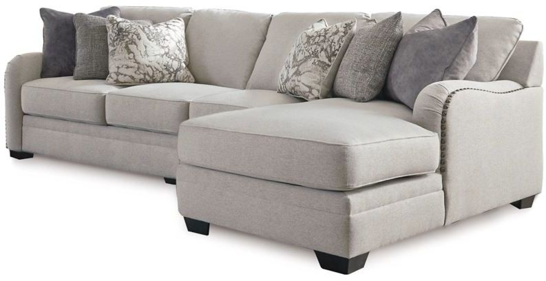 Right arm facing sectional with deals chaise