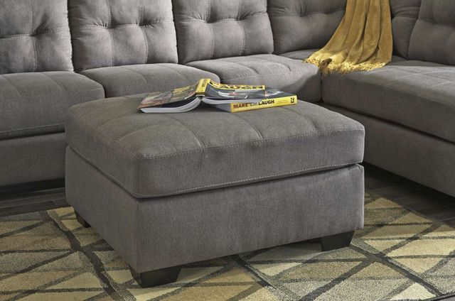 Benchcraft® Maier Charcoal Oversized Accent Ottoman-1