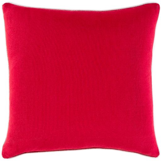 Surya Buffalo Plaid Bright Red 20" x 20" Toss Pillow with Down Insert 1