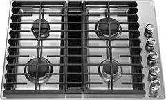 KitchenAid® 30" Stainless Steel Gas Downdraft Cooktop-KCGD500GSS