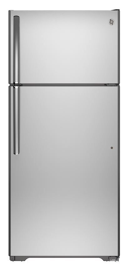 GE 21.2 cu.ft. Top Freezer Refrigerator Stainless Steel - Express