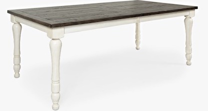Jofran Inc. Madison County Vintage White Rectangle Extension Table