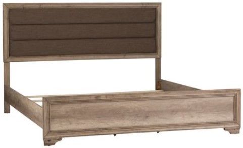 Liberty Sun Valley Sandstone King Upholstered Headboard & Panel Footboard-0