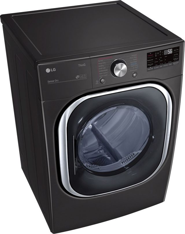 LG 7.4 Cu. Ft. Black Steel Front Load Electric Dryer-1