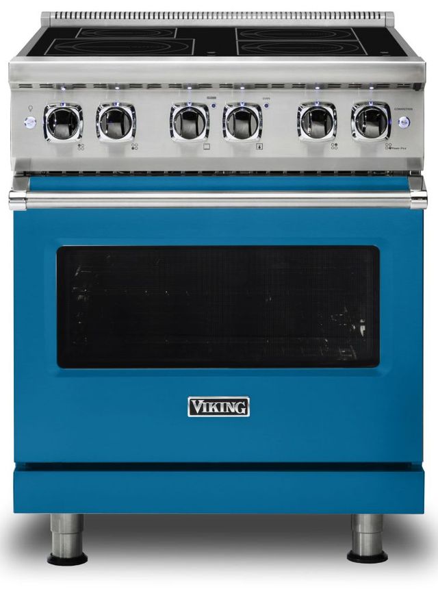 Viking® 5 Series 30" Alluvial Blue Pro Style Induction Range