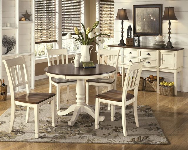 Signature Design by Ashley® Whitesburg Brown Round Dining Room Table Top 4
