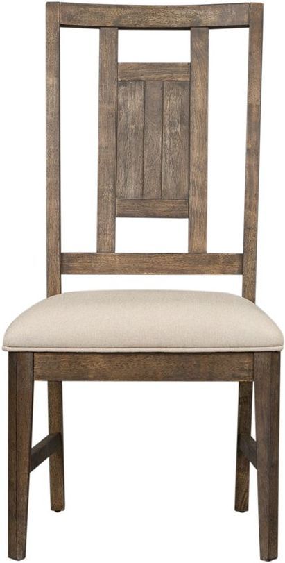 Liberty Artisan Prairie 7-Piece Aged Oak Rectangular Table Set 5