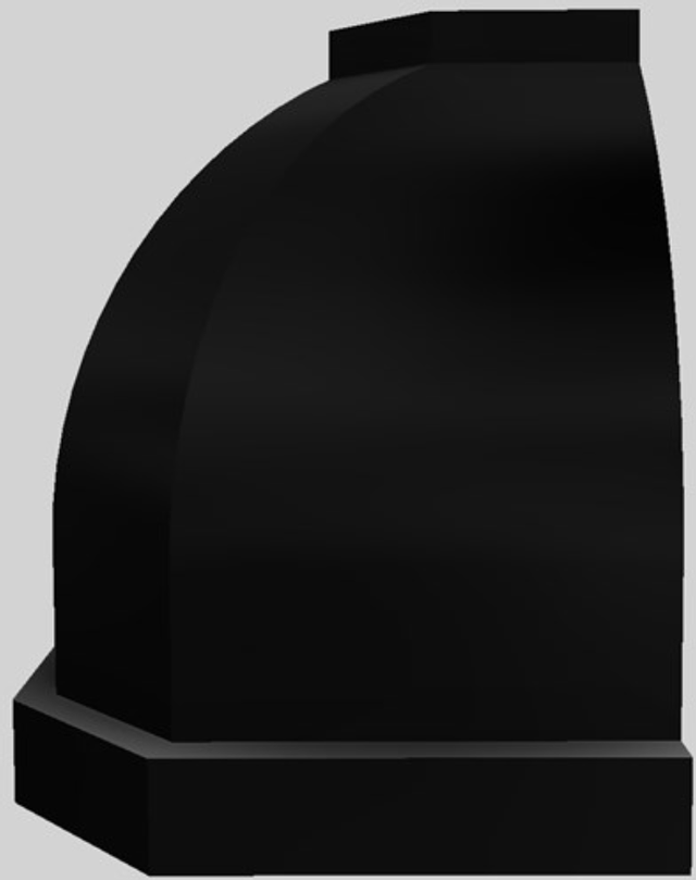 Vent-A-Hood® Designer Series 54" Black Wall Mounted Range Hood 3