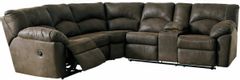 Signature Design by Ashley® Tambo 2-Piece Canyon Reclining Sectional