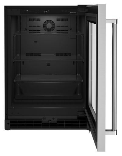 KitchenAid® 5.2 Cu. Ft. Black Stainless Steel Under the Counter Refrigerator 1