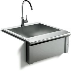 XO 24" Stainless Steel Pro-Grade Luxury Apron Sink and Faucet