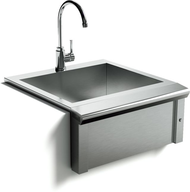XO 24" Stainless Steel Pro-Grade Luxury Apron Sink and Faucet-0