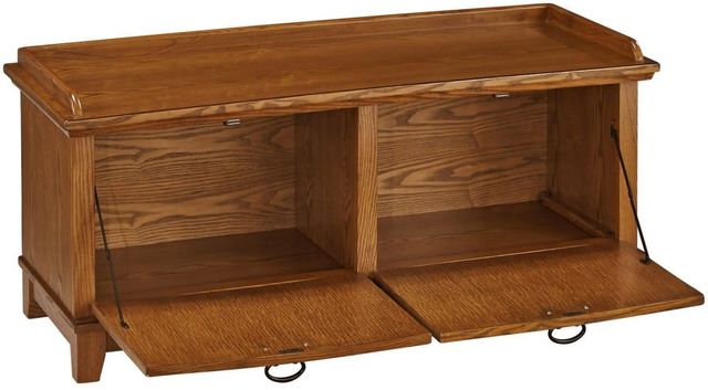 Homestyles® Arts & Crafts Brown Storage Bench-2