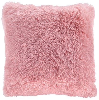 Blush pink faux sales fur pillow