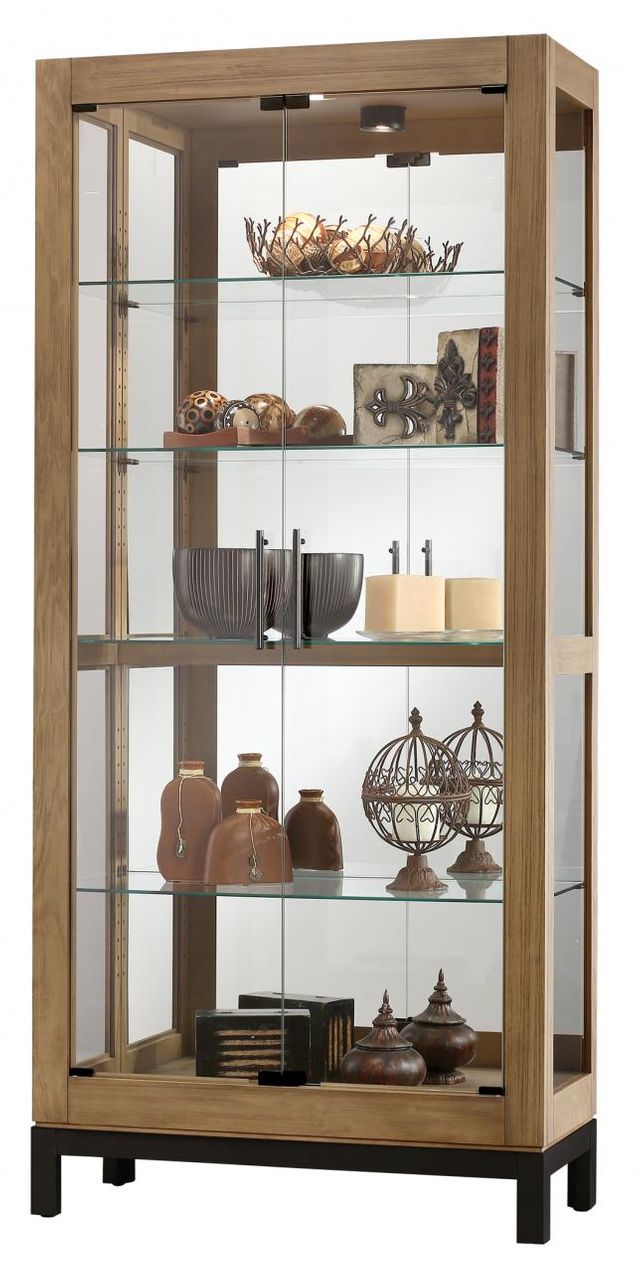 Howard Miller® Quinn Aged Natural Curio Cabinet