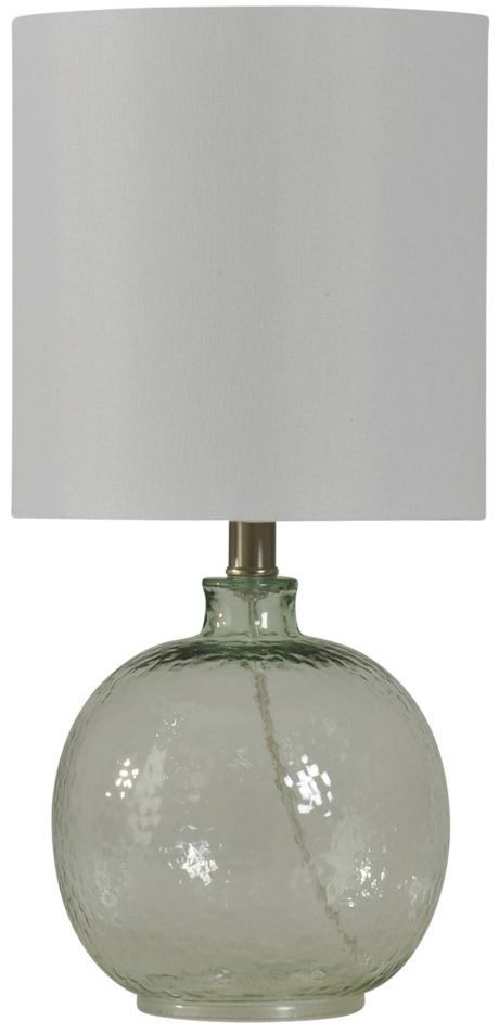 StyleCraft Mini Spanish Glass Clear Ball Lamp