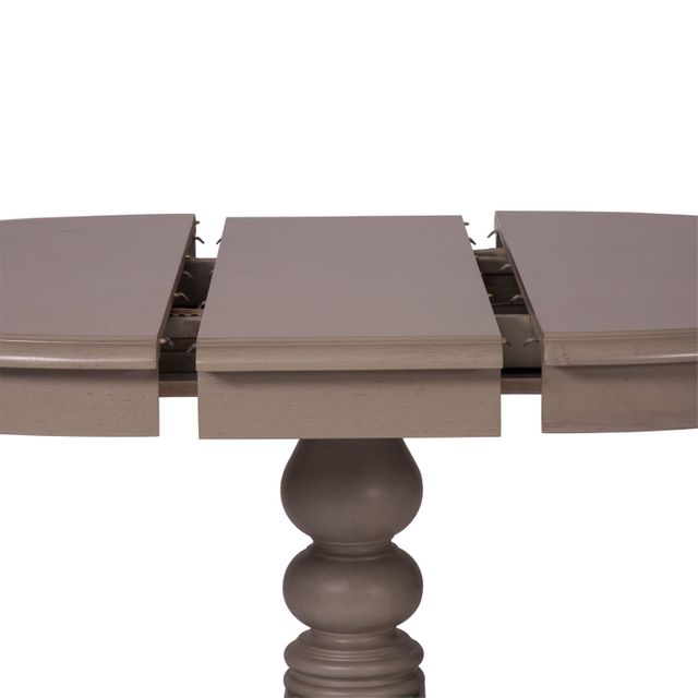 Liberty Furniture Summer House 5-Piece Dove Grey Pedestal Table Set 2
