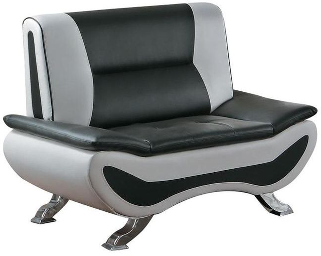 Homelegance® Veloce Black/White Chair
