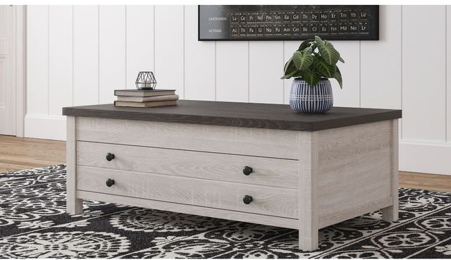 Signature Design by Ashley® Dorrinson Two-tone Rectangular Lift Top Coffee Table 12