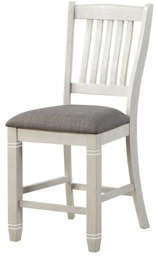 Homelegance Granby Two-Tone Antique White and Rosy Brown Counter Height Side Chair 1