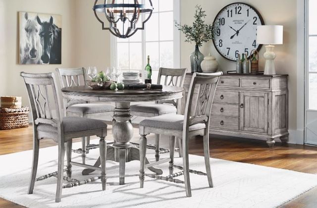 Flexsteel® Plymouth® Weathered Graywash Counter Chair 5