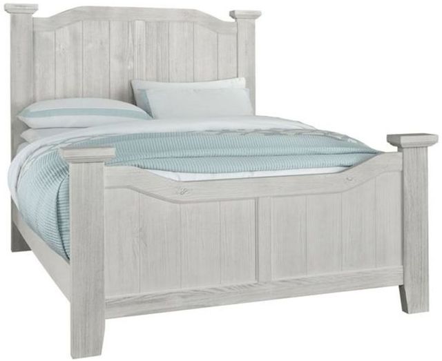 Vaughan-Bassett Sawmill Alabaster Two Tone Queen Arch Bed 0