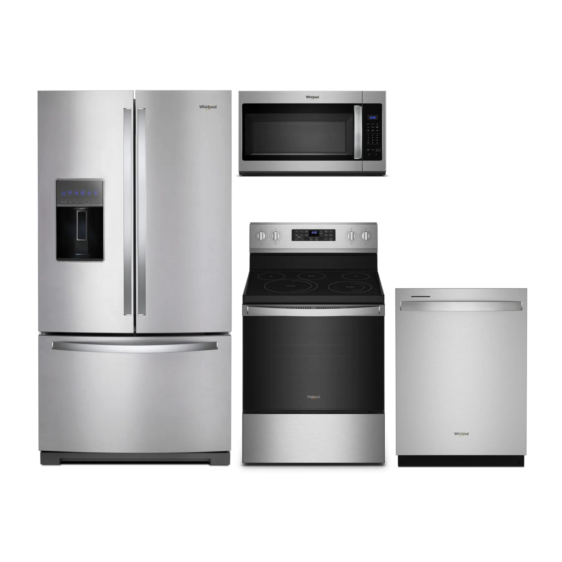 Whirlpool® 4 Piece Fingerprint Resistant Stainless Steel Kitchen ...