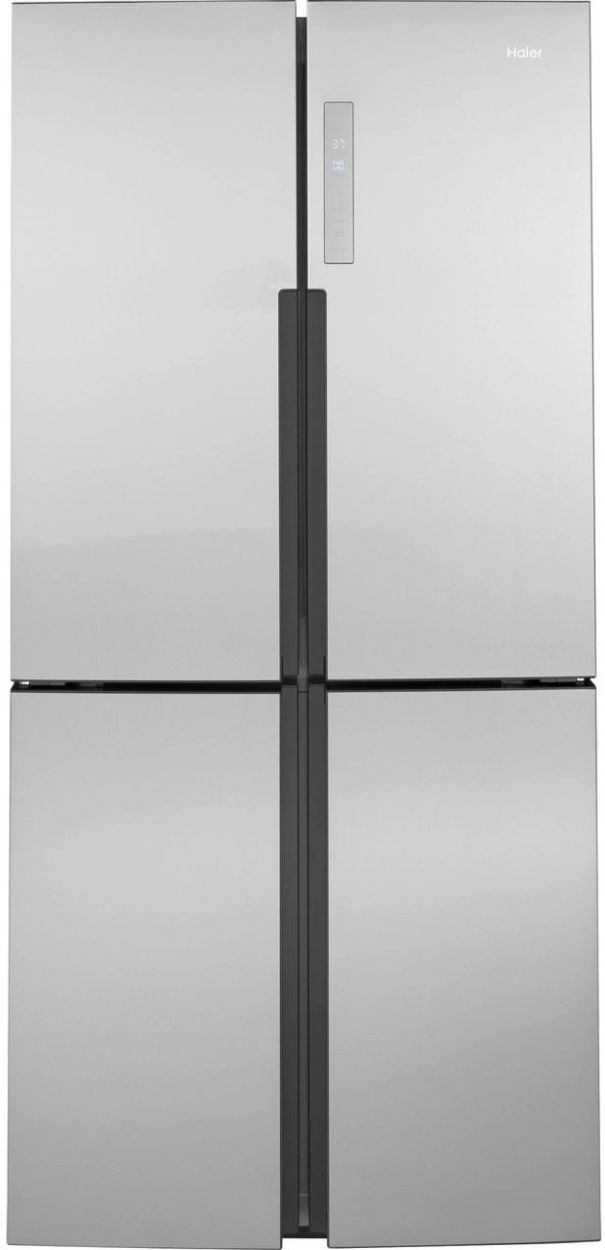 Haier 16.4 Cu. Ft. Fingerprint Resistant Stainless Steel Counter Depth Bottom Freezer Refrigerator