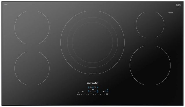 Thermador® Masterpiece® 36" Black Glass Induction Cooktop-0