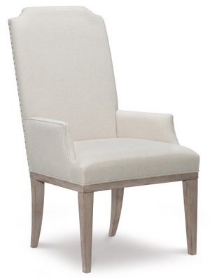 Legacy Classic Monteverdi Brown/Gray Upholstered Host Arm Chair