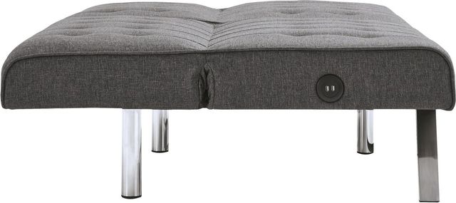 Signature Design by Ashley® Sivley Charcoal Flip Flop Armless Sofa 3