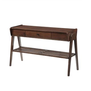 Rustique Henry Walnut Finish Console Table 