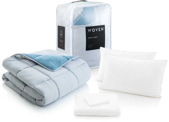Malouf® Woven™ Ash Twin XL Reversible Bed Set 2