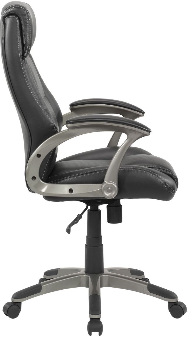 Sauder® Gruga Black Leather Manager Chair-2