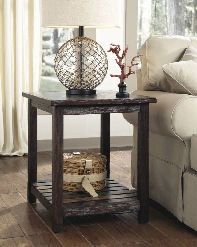 Signature Design by Ashley® Mestler Rustic Brown End Table 4