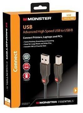 Monster® 12' Essentials High Performance USB Cable 1
