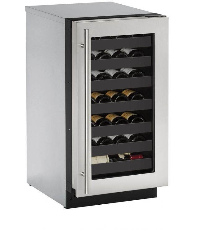 U-Line® 2000 Series 18" Stainless Steel Wine Captain® Wine Cooler-0