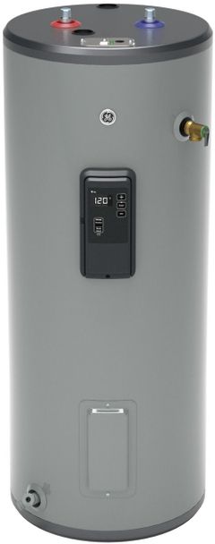 GE® 30 Gallon Diamond Gray Smart Tall Electric Water Heater
