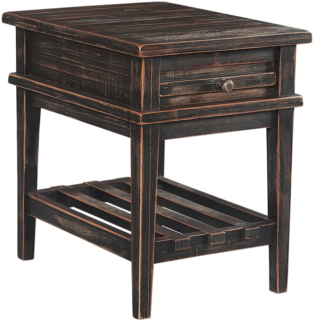 Aspenhome® Reeds Farm Weathered Black Chairside Table